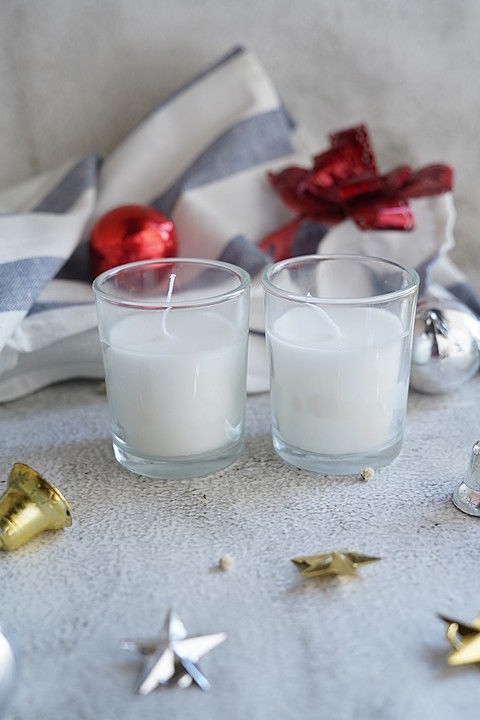 Plain white shot glass candle (set of 6) uploaded by Craft Tree on 1/25/2021