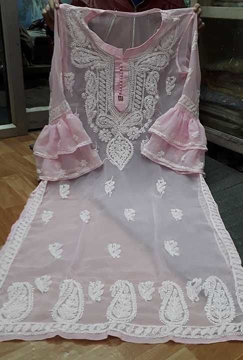 Chikenkari kurti uploaded by business on 1/25/2021