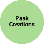 Business logo of Paak creations