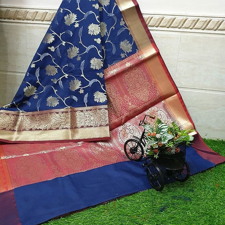 A.B Collection women's saree Banarasi semi silk saree katan..
 uploaded by A. B Collection on 1/25/2021