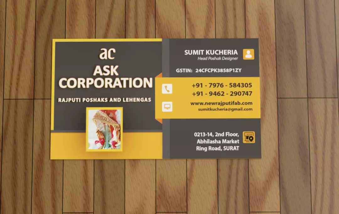 Visiting card store images of Aastha Products