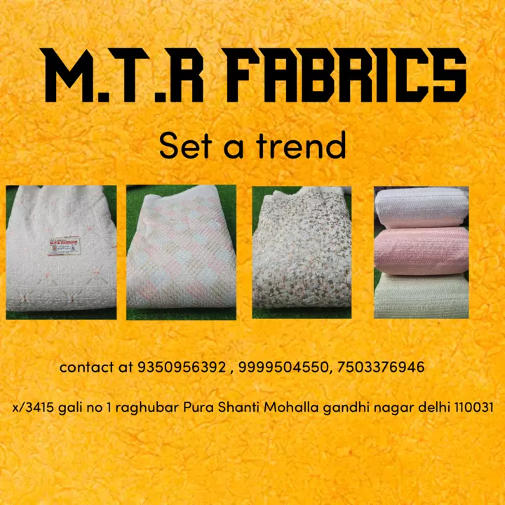 Post image M.T.R_FABRICS has updated their profile picture.