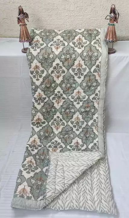 Post image Anokhi MUL-MUL Cotton Jaipuri Single Bed Quilt/Rajai