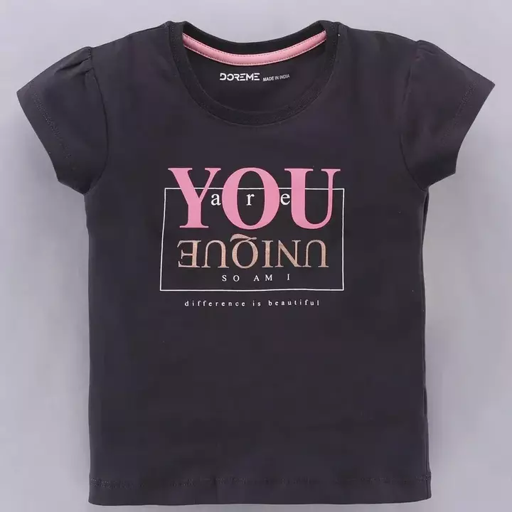 Kids Girls Tshirt premium quality Doreme uploaded by Shree ecom on 11/29/2022