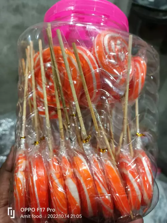 Jalebi lollipop uploaded by Amit food production on 11/29/2022