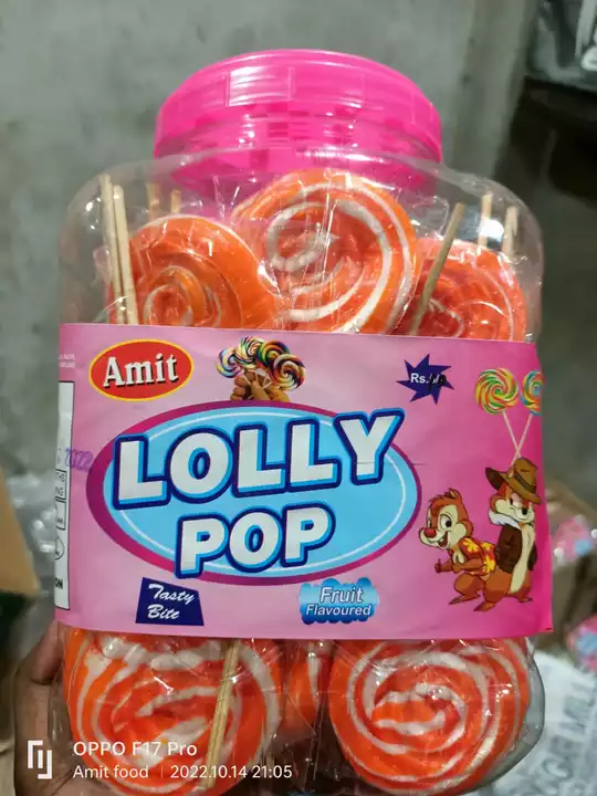 Jalebi lollipop uploaded by Amit food production on 11/29/2022