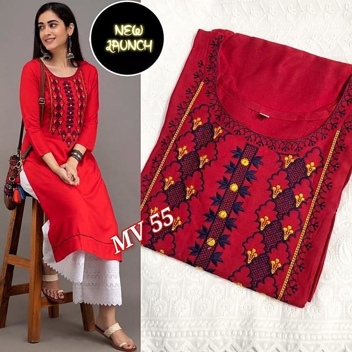 Post image For more updates plz follow us on Instagram

63.
*Selfie 55 Riyon Kurti with Beautiful Chikan work  plazo*

*Selfie 55*
  
🔥 *Be aware of low quality*🔥
  
*Fabric details;-👇*

*Kurti :- 14 kg. Riyon With Embroidery Work*
*Plazo :- Cotton Chikan work*

*Tyep - Full Stitichded*
 *Size  - M,L,XL,XXL*

*Weight:- 0.430 GM*

*Rate:- 569/- INR Only*
———————————————

    *A-One quality product*
   *Aware of low quality*

👌*Reddy to ship*🚢 👌