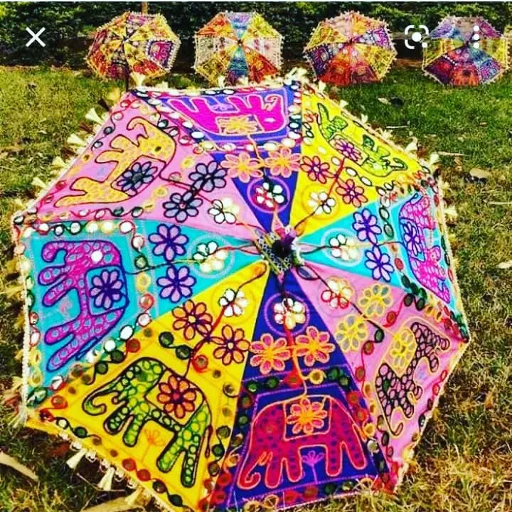 Product image of Elephant Embroidery umbrella , price: Rs. 115, ID: elephant-embroidery-umbrella-841ce7d1