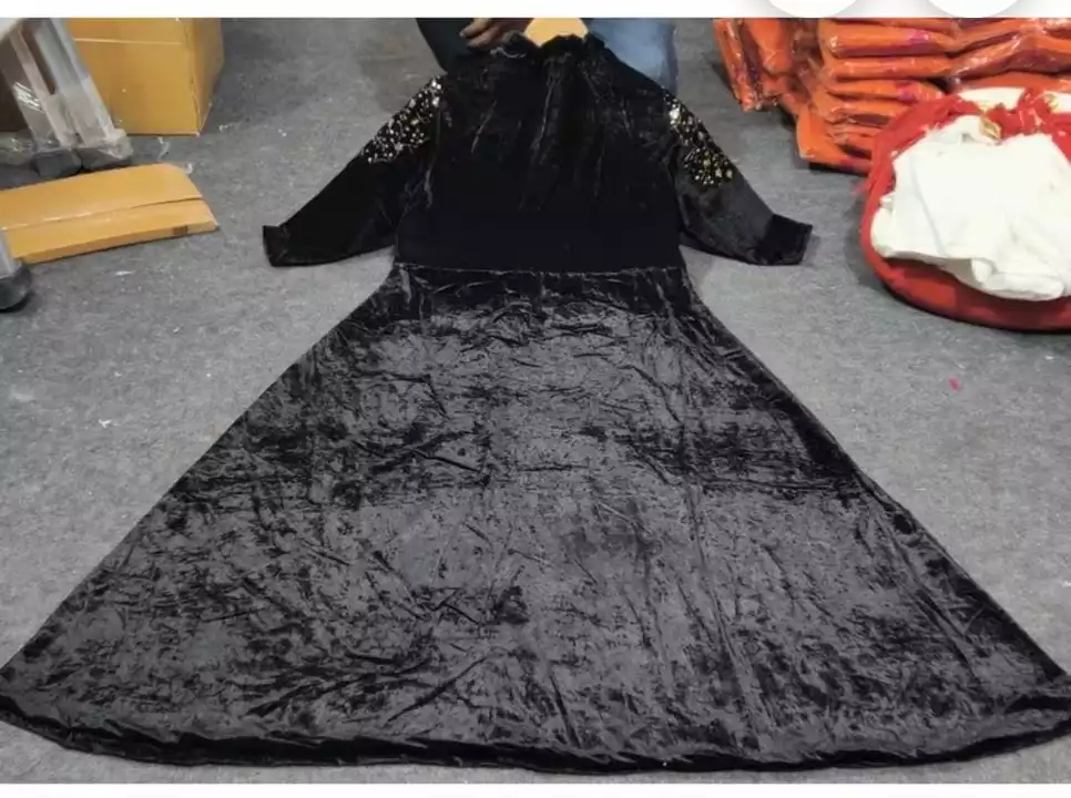 Beautiful Gown velvet original uploaded by Yogita kurtis manufacturer on 11/29/2022