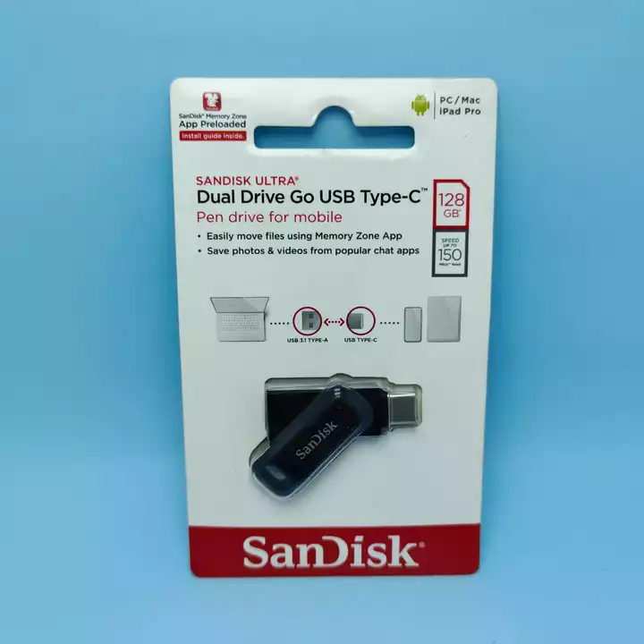 SanDisk ultra dual drive go USB type -c 128 GB uploaded by Cross trading on 11/29/2022