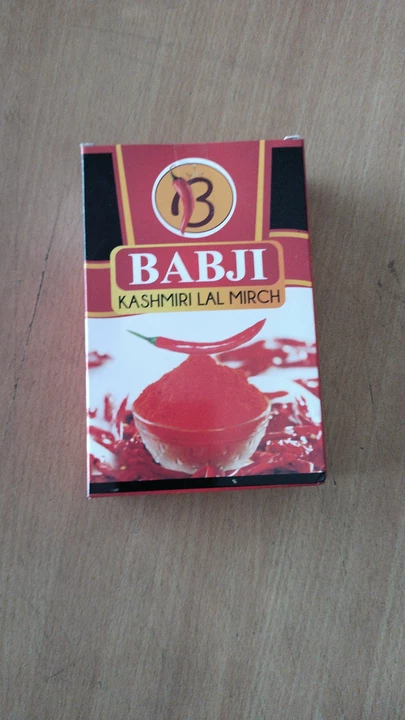 कश्मीरी लाल मिर्च 100 ग्राम पैकिंग uploaded by Babji marketing on 11/29/2022