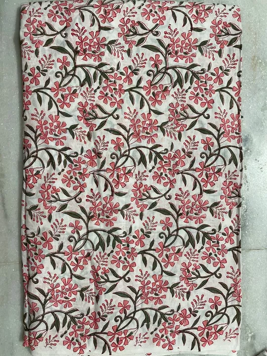 💫Handblock printed cotton Running Fabric uploaded by business on 11/29/2022