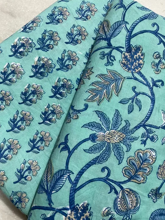 💫Handblock printed cotton Running Fabric uploaded by business on 11/29/2022