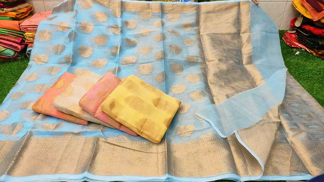 Maheshwari Chanderi Supernet Zari Jaecard Wewing Design Sarees  uploaded by H Z Sarees  on 11/29/2022