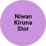 Business logo of niwan kiruna stor