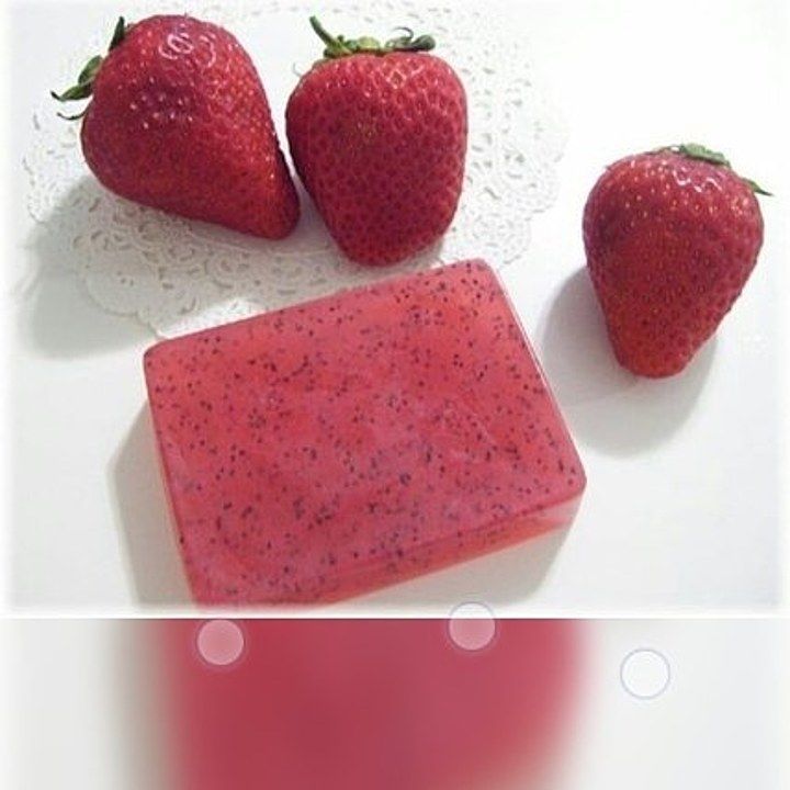 Homemade strawberry soap. uploaded by business on 1/26/2021