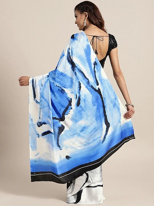 New Satin Silk Printed Saree uploaded by business on 1/26/2021