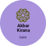 Business logo of Akbar kirana