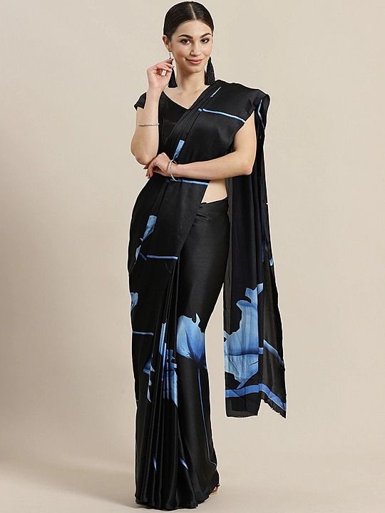 New Satin Silk Printed Saree uploaded by Tapi Tex on 1/26/2021
