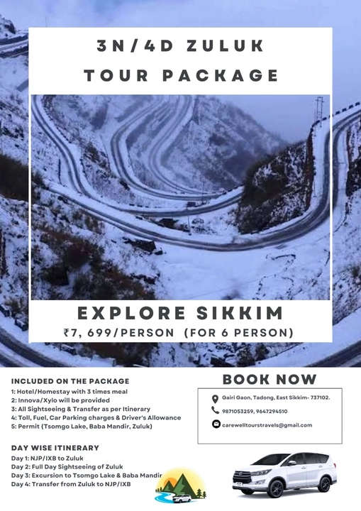 Old Silk Route (Zuluk_Sikkim) 3N/4D Tour Package uploaded by Carewell Tours & Travels on 11/30/2022
