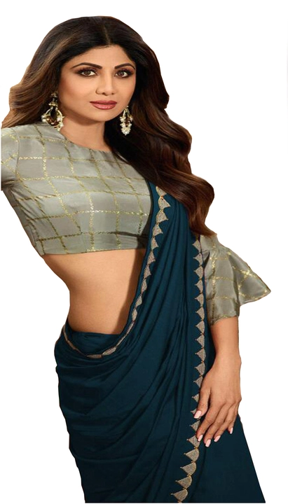 Shilpa Shetty Designer Maroon Party Style Art Silk Saree With Fancy Blouse uploaded by RRCOMFY on 11/30/2022