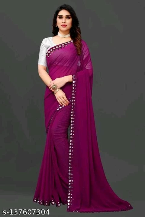 Georgett saree uploaded by Omsai ram on 11/30/2022