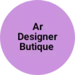 Business logo of AR Designer butique