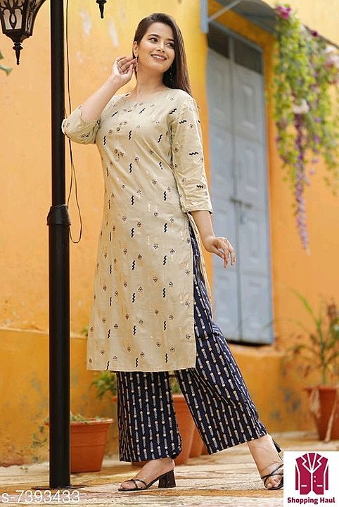 Catalog Name:*Aishani Voguish Women Kurta Sets*
Kurta Fabric: Rayon
Bottomwear Fabric: Rayon
Slee uploaded by Shruti fashion shop on 1/26/2021