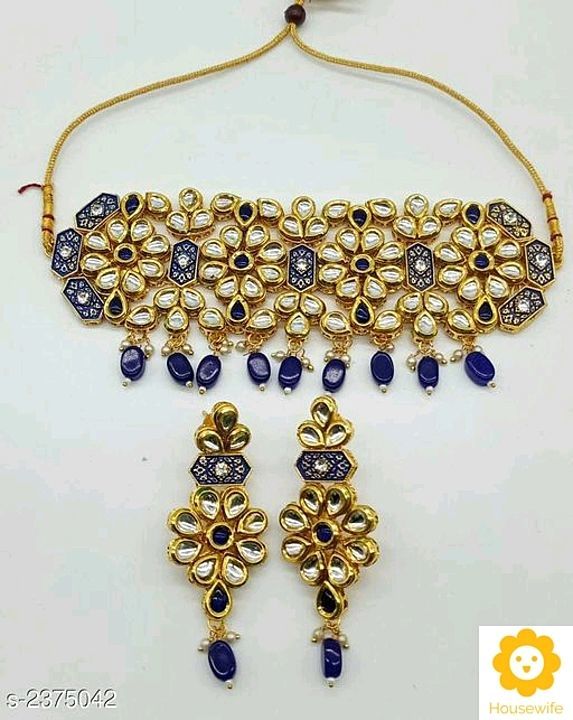 Kundan meenakari work necklace uploaded by Marketing Sprouts on 1/26/2021