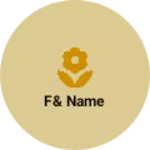 Business logo of F& name