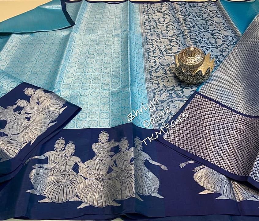 special weaving saree with contrast blouse piece at just 799 free ship uploaded by moksh Creation  on 1/26/2021