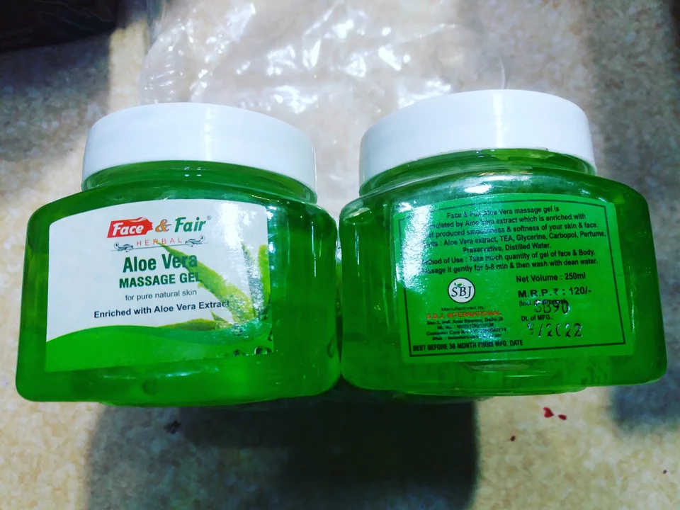Face and fair alovera massage gel 250g rs  uploaded by NAJA NAJA  on 11/30/2022
