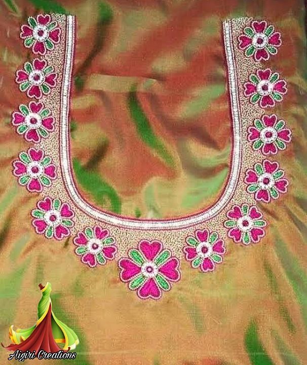 Aari work blouse uploaded by Aigiri_Creations_Official on 1/27/2021