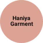 Business logo of Haniya garment