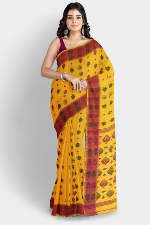 Babui Woven Tant Handloom Pure Cotton Saree uploaded by business on 11/30/2022