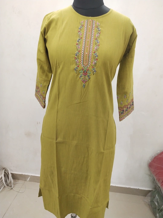 Rayon fancy fabric kurti uploaded by business on 11/30/2022