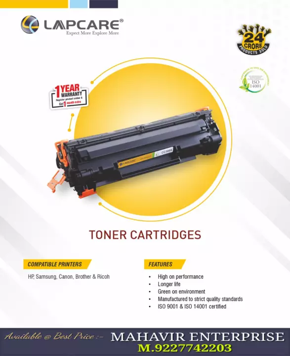 Lapcare Toner Cartridge 12a/88a uploaded by MAHAVIR ENTERPRISE on 12/1/2022