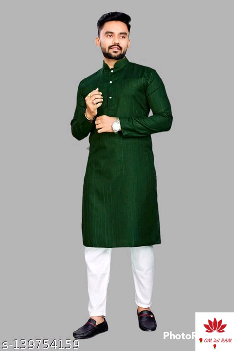 Post image Catalog Name:*Comfy Men Kurtas*Fabric: Cotton BlendSleeve Length: Long SleevesPattern: SolidCombo of: SingleSizes: S (Length Size: 41 in) M (Length Size: 41 in) L (Length Size: 41 in) XL (Length Size: 41 in) XXL (Length Size: 41 in)