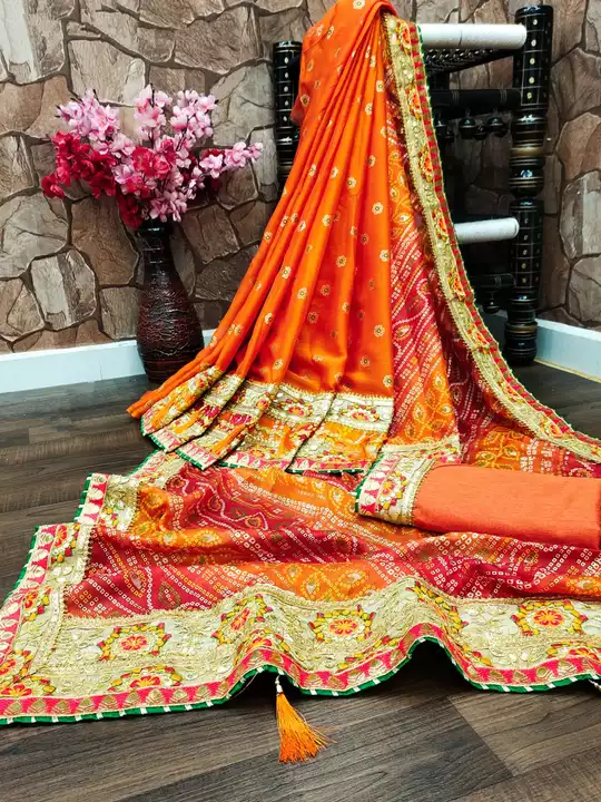 New bridal collection  bandhani saree uploaded by BOKADIYA TEXOFIN on 12/1/2022