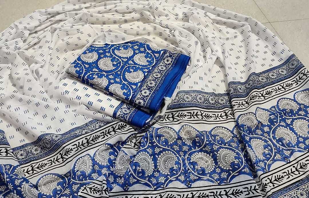 Post image New exclusive hand block printed cotton suits with cotton duptta 👍👍👌👌

More collection whatsApp 8005678490