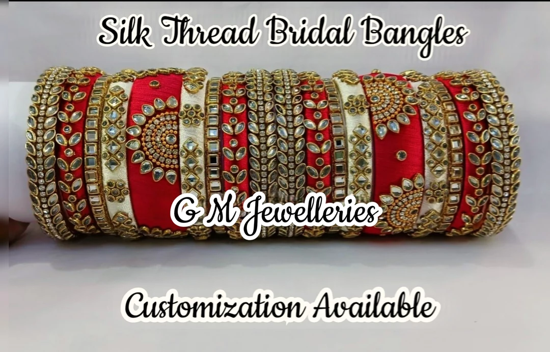 Silk Thread Bridal Bangles  uploaded by business on 12/1/2022