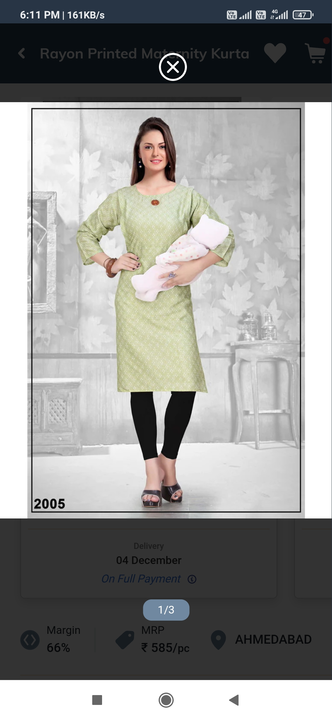 Maternity kurti uploaded by Kabir collection on 12/1/2022