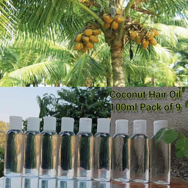 Coconut hair oil, centred coconut hair oil 100ml without Label 🏷️ 🫧 or with Labels  uploaded by PLP Production and Marketing Pvt Ltd on 12/1/2022