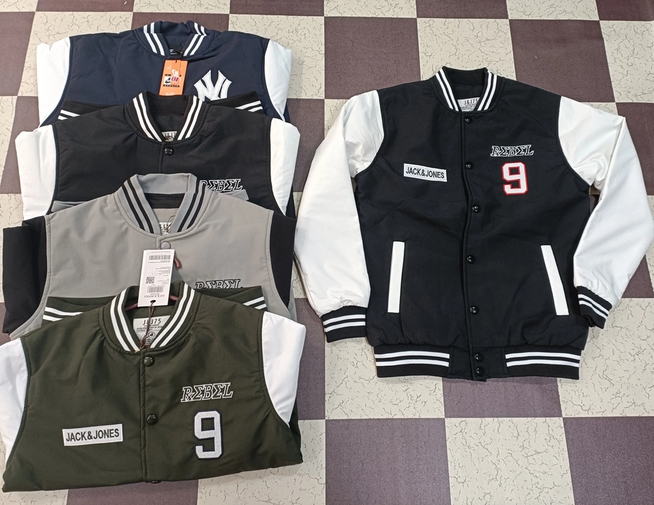 Post image I want 11-50 pieces of Varsity Jacket at a total order value of 10000. Please send me price if you have this available.