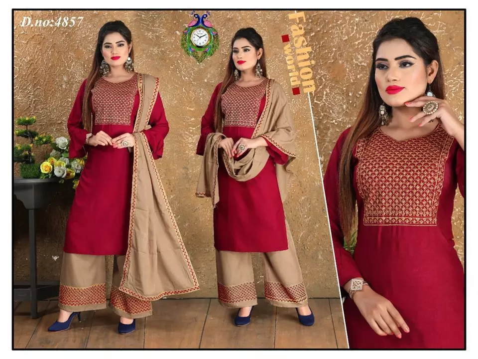 3 pcs Set Fancy Work  uploaded by Radha Creation , Maira sales for Readymade items on 12/1/2022