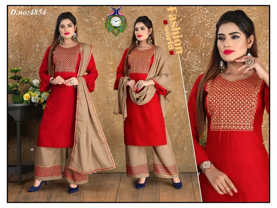 3 pcs Set Fancy Work  uploaded by Radha Creation , Maira sales for Readymade items on 12/1/2022