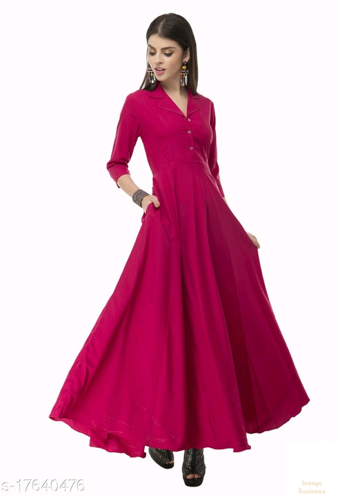 Post image Catalog Name:*Rudraaksha Elegant Women Dresses*
Fabric: Crepe
Pattern: Solid
Net Quantity (N): 1
Sizes:
S, M, L, XL, XXL
Dispatch: 2 Days

*Proof of Safe Delivery! Click to know on Safety Standards of Delivery Partners- https://ltl.sh/y_nZrAV3