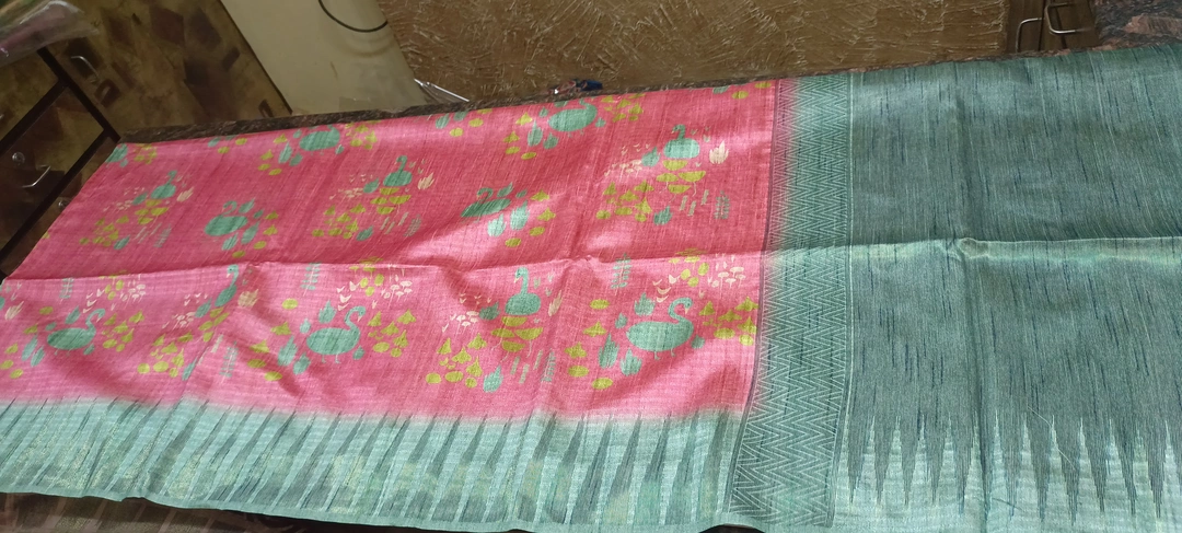 Semi dupion saree uploaded by Swapna's Boutique on 12/2/2022