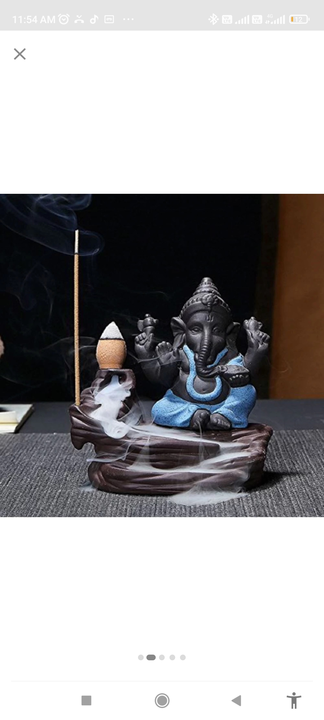 Ganesh fountain smoke with 10 batti  uploaded by business on 12/2/2022