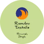 Business logo of Ramdev textails
